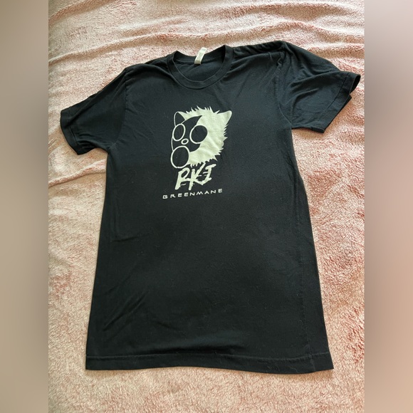 #196 GreenMane black tee original - Picture 1 of 3